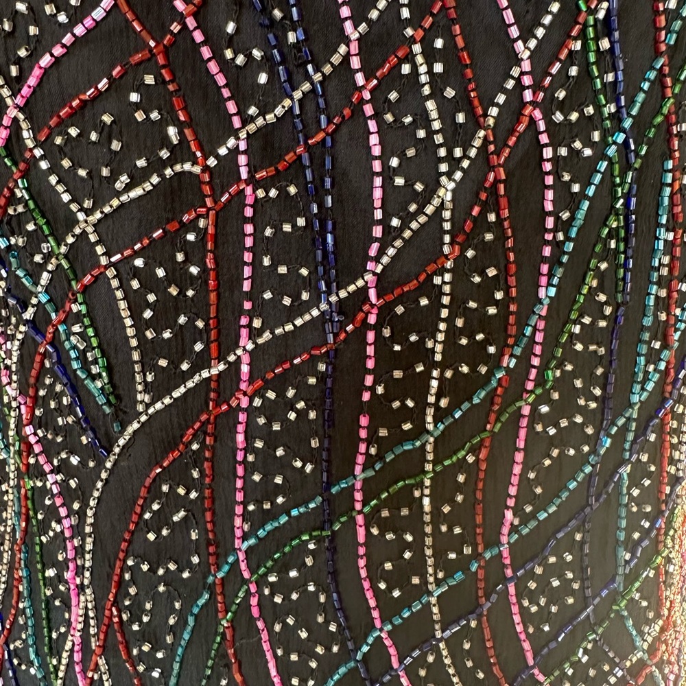 Laurence Kazar Vtg 80’s Hand Beaded Top Size Medium - Picture 6 of 8